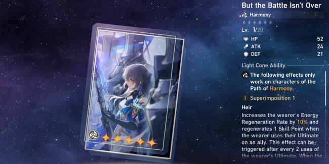 Ho<em></em>nkai Star Rail But The Battle Isn't Over Light Cone