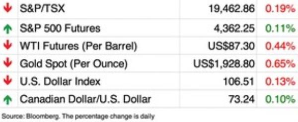 Stock market chart