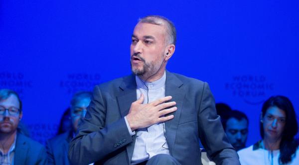 Discussion with Iranian Foreign Minister Amirabdollahian at the World Eco<em></em>nomic Forum 2022 in Davos