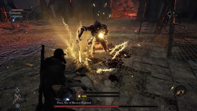 Pieta summo<em></em>ned two specters that are ready to excute the beam attack Lords of the Fallen