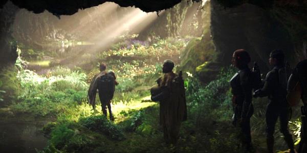 The gardens in the caves on Mandalore's surface.