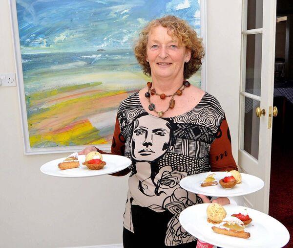 Hazel Allen presenting desserts at Ballymaloe House during the Ballymaloe Literary Festival of Food & Wine in East Cork in 2013.  Picture: Denis Minihane/Irish Examiner
