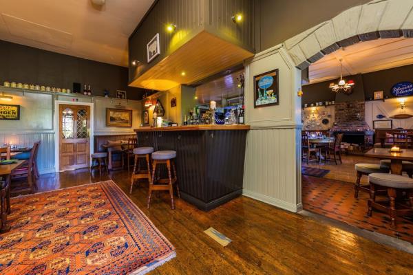 The bar of the restaurant