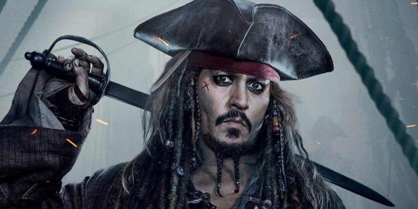 Johnny Depp as Jack Sparrow in Pirates of the Caribbean
