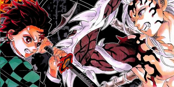 tanjiro muzan demon slayer manga art