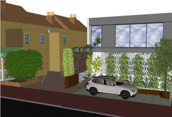 A render of the proposed hostel on Fitzgerald Street.