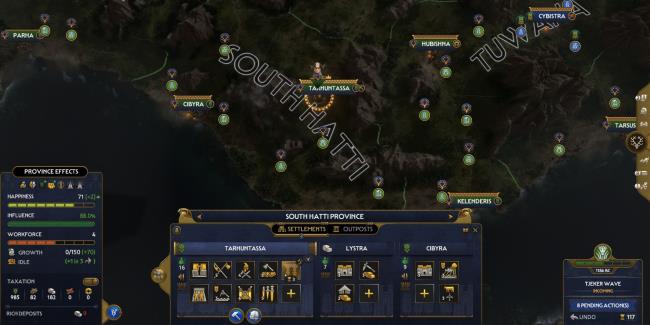 Kurunta's capital of Tarhuntassa in Total War: Pharaoh