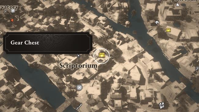 Assassin's Creed Mirage, s<em></em>criptorium Gear Chest
