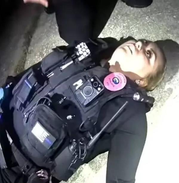 Shocking police bodycam footage shows the moment an officer 'overdoses' on fentanyl during a routine traffic stop. Credit: The Tavares Police Department 