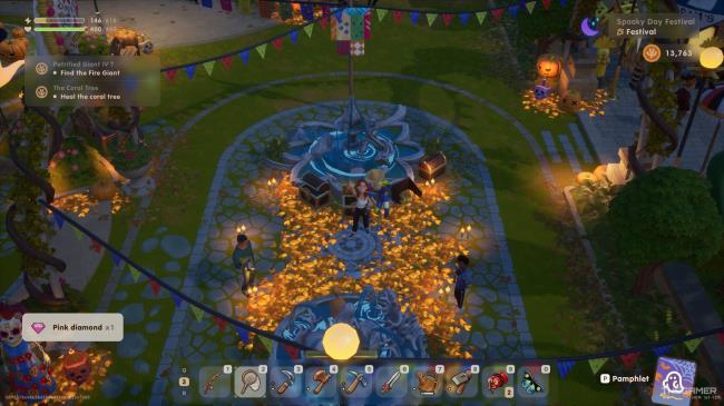 Spooky festival scavenger hunt prize in Coral Island