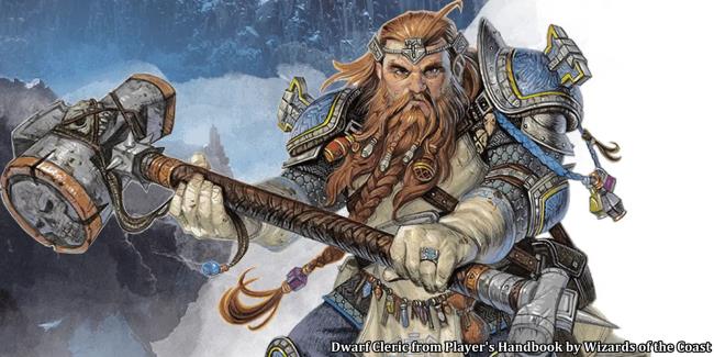 D&D A Dwarf Cleric