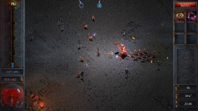 An elite enemy in the Haunted Caverns