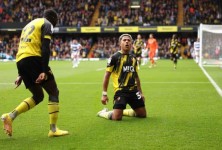 QPR players show their dejection after the fourth goal.